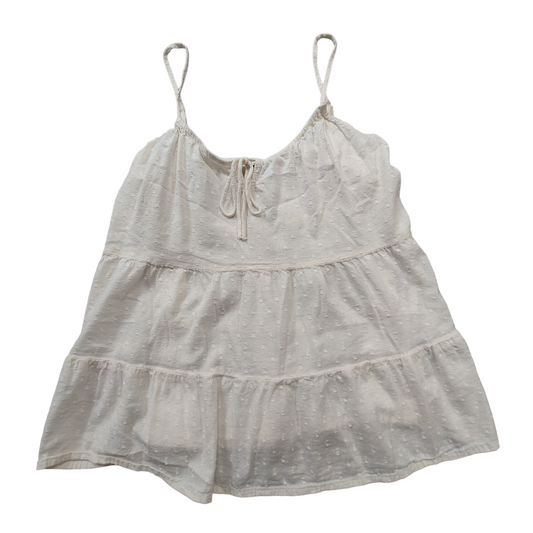 Cream Top Sleeveless Old Navy, Size M