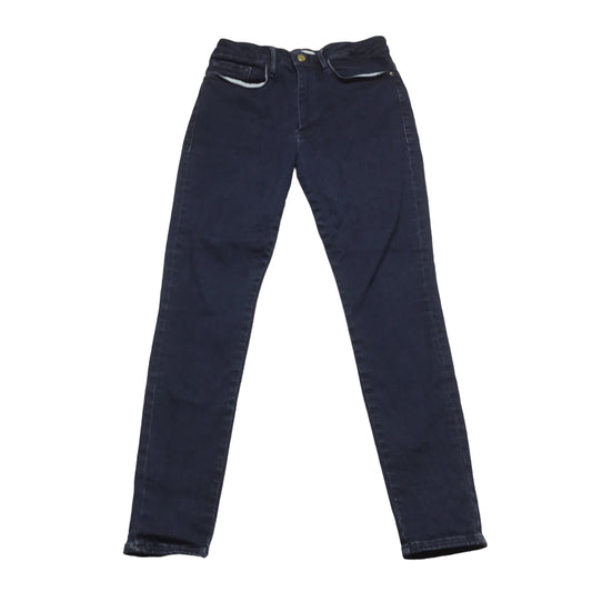 Blue Denim Jeans Straight Frame, Size 2