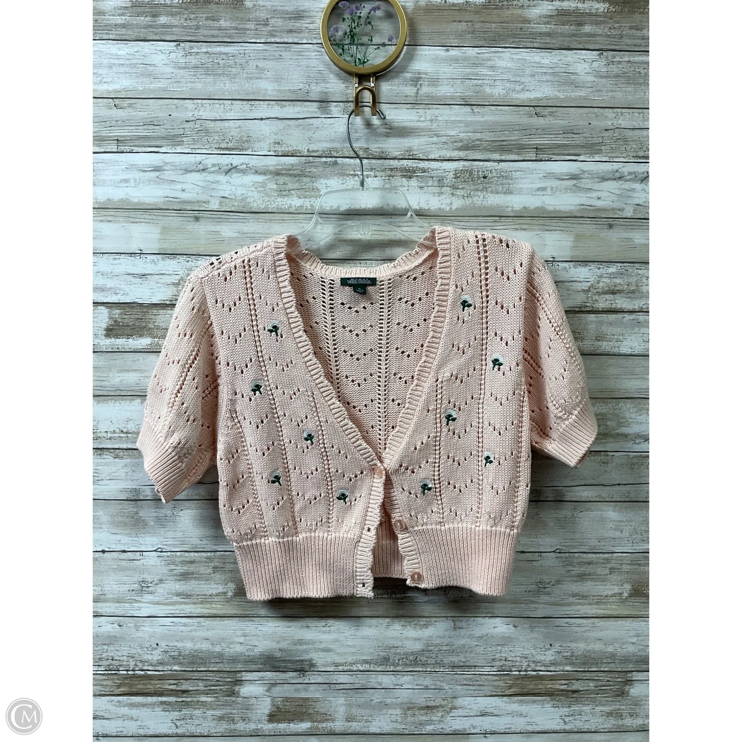 Sweater Cardigan By Wild Fable In Pink, Size: Xl