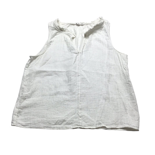 White Top Sleeveless Gap, Size L