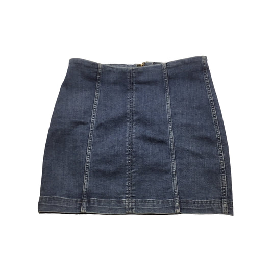 Blue Denim Skirt Midi Free People, Size 10