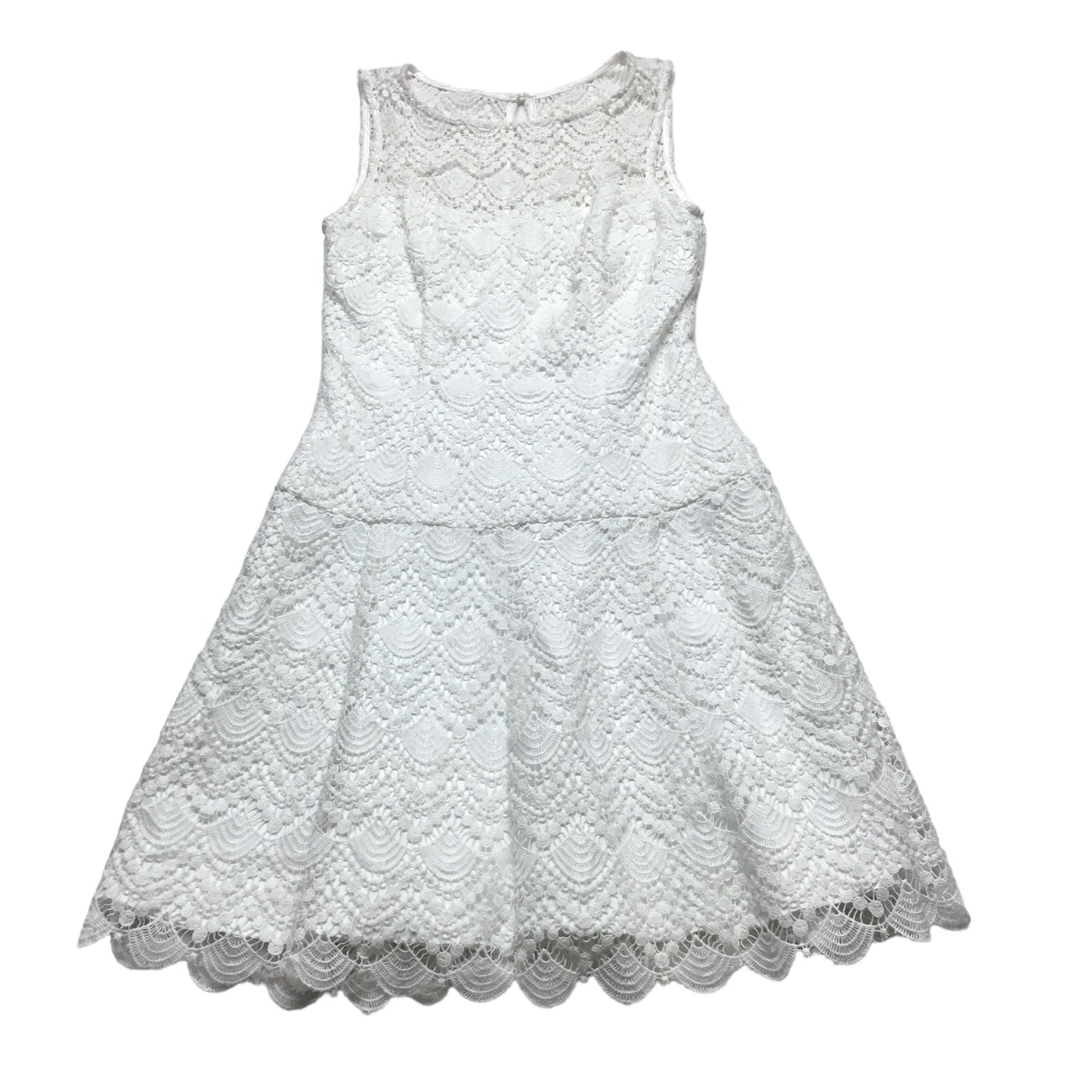 White Dress Casual Midi White House Black Market, Size 0