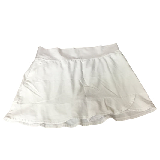 Athletic Skort By Adidas In White, Size: Xl