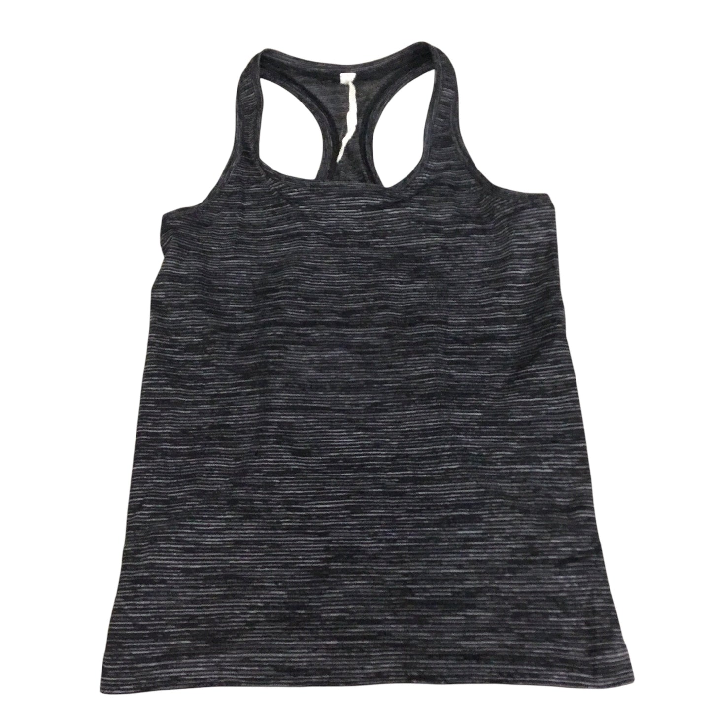 Athletic Tank Top By Lululemon In Black & Grey, Size: 6