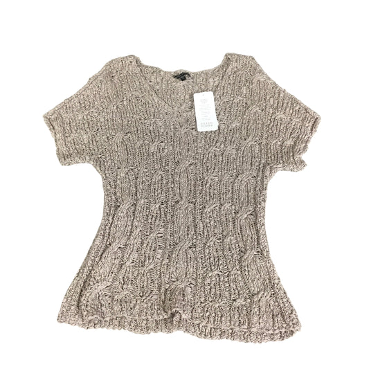 Top Short Sleeve By Eileen Fisher In Tan, Size: S