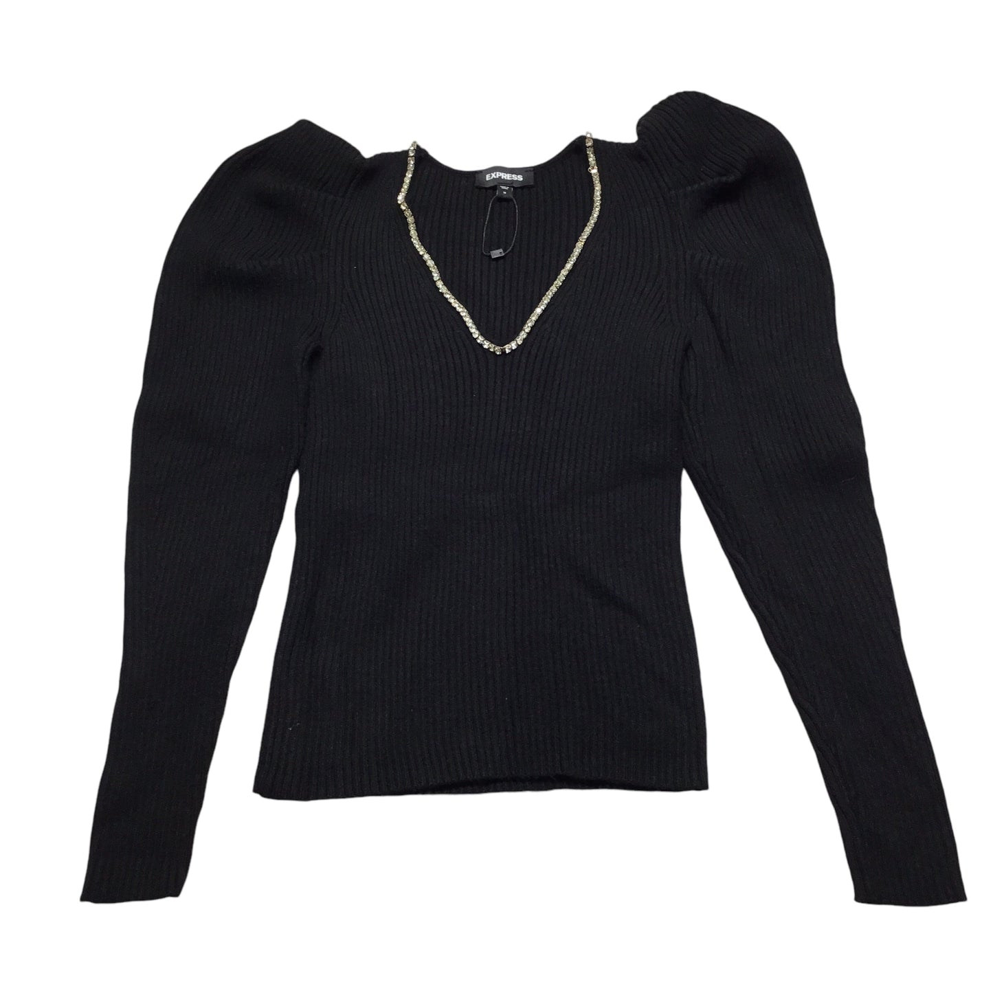 Top Long Sleeve By Express In Black, Size: M