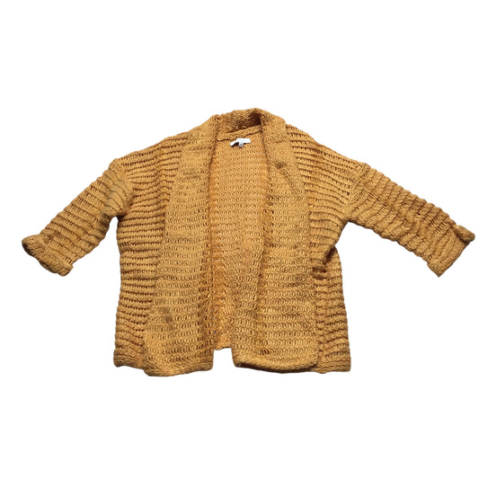 Sweater Cardigan By New Directions In Yellow, Size: L