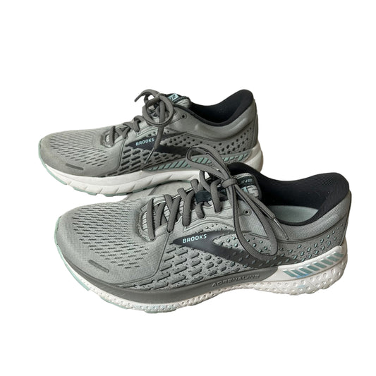 Shoes Athletic By Brooks In Grey, Size: 9