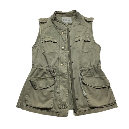 Vest Other By Per Se In Green, Size: M