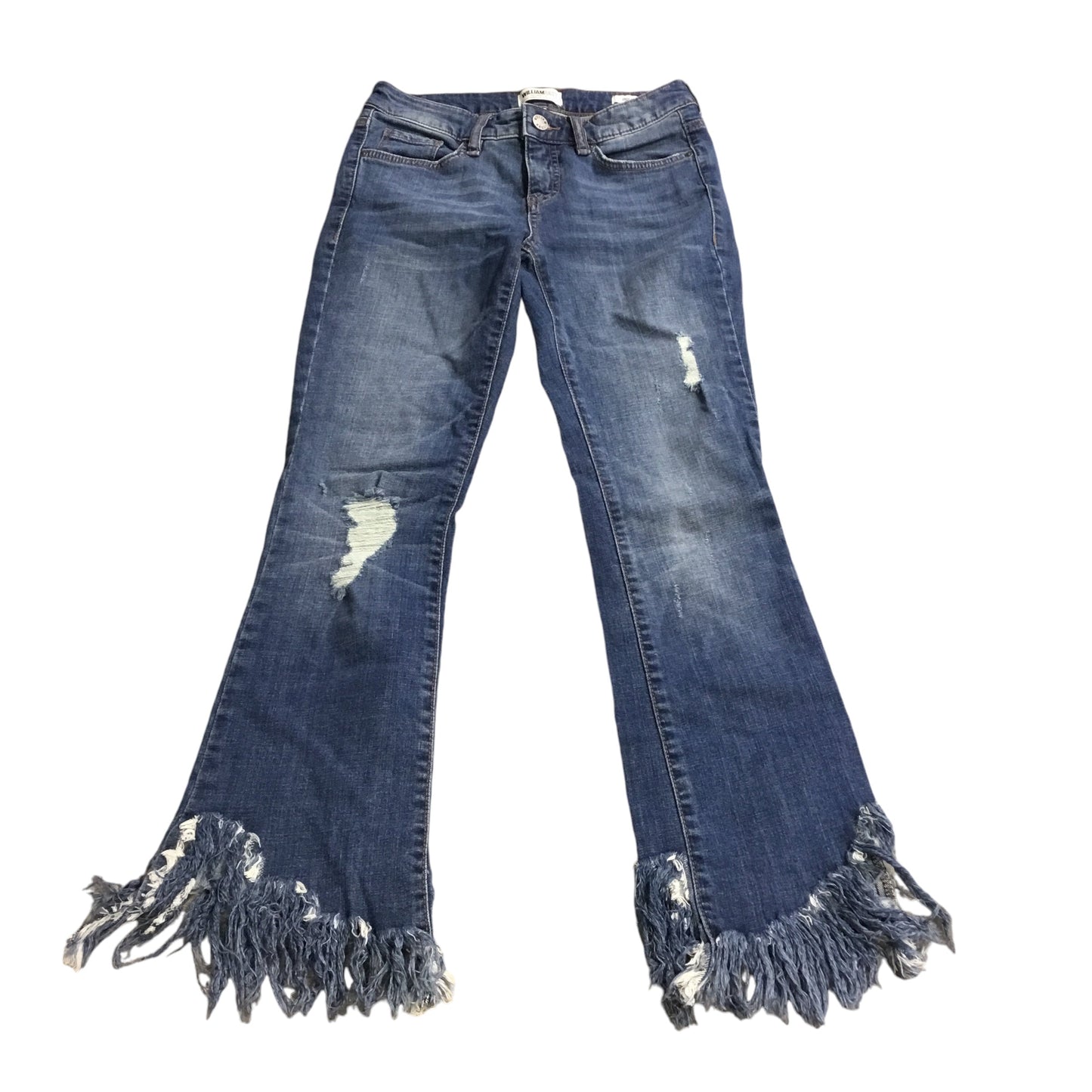 Jeans Flared By William Rast In Blue Denim, Size: 0