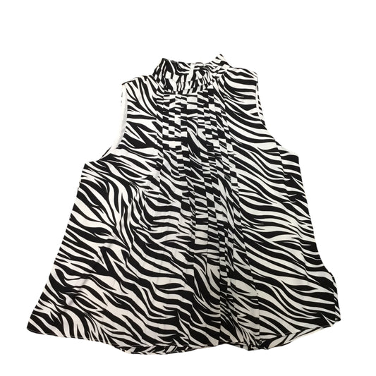 Top Sleeveless By White House Black Market In Black & White, Size: Xs