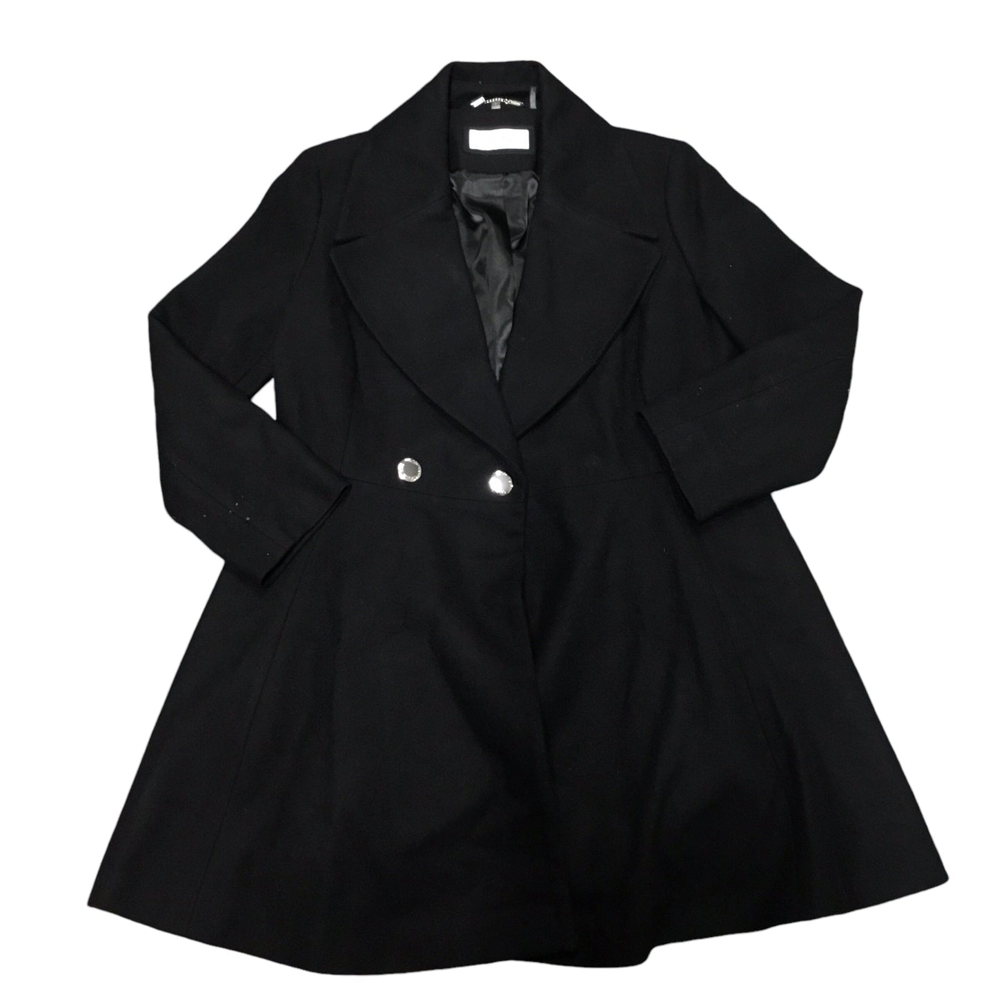 Coat Peacoat By Calvin Klein In Black, Size: L