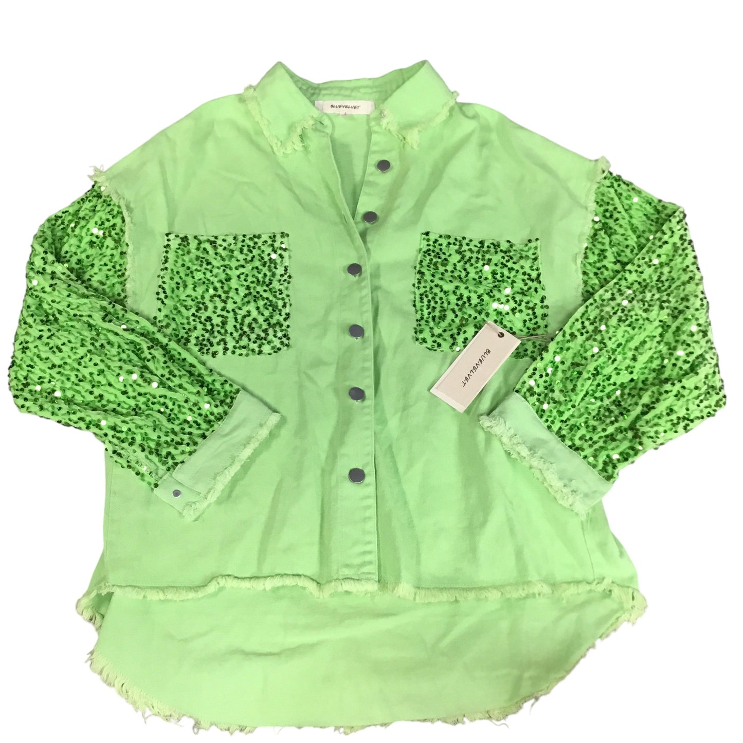 Jacket Shirt By Cmc In Green, Size: S