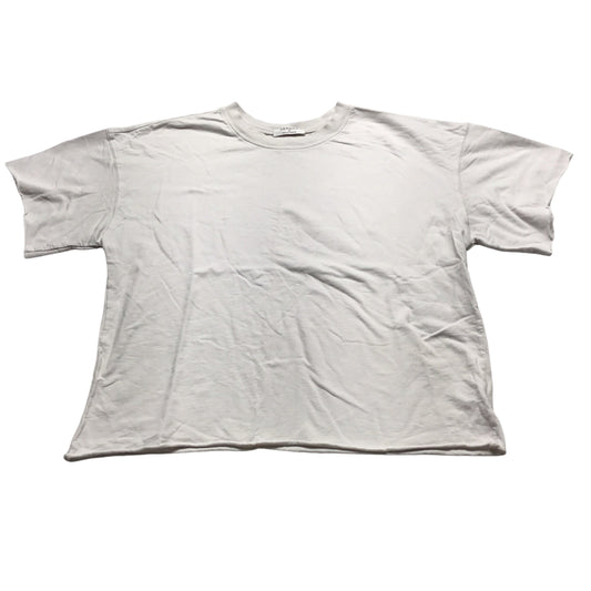 Top Short Sleeve By Zenana Outfitters In Grey, Size: S