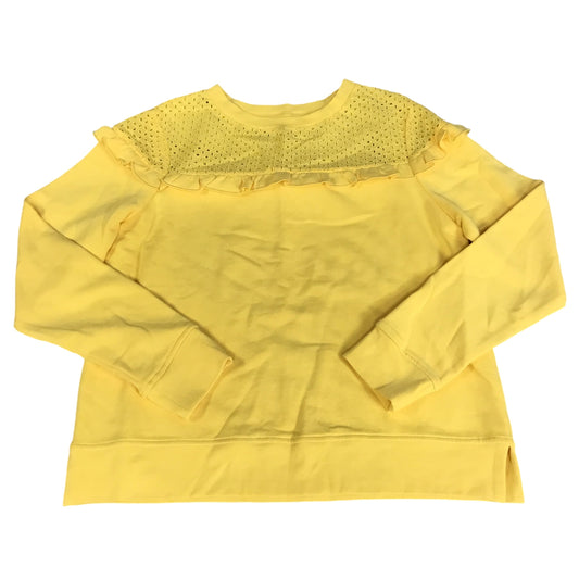 Top Long Sleeve By Crown And Ivy In Yellow, Size: M