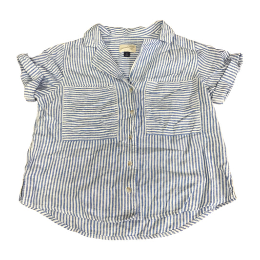 Top Short Sleeve By Universal Thread In Striped Pattern, Size: Xs