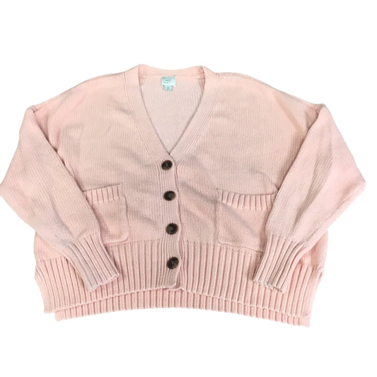 Sweater Cardigan By A New Day In Pink, Size: S