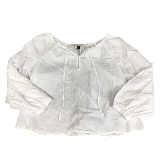 Top Long Sleeve By Universal Thread In White, Size: Xs