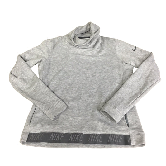 Athletic Sweatshirt Collar By Nike Apparel In Grey, Size: S