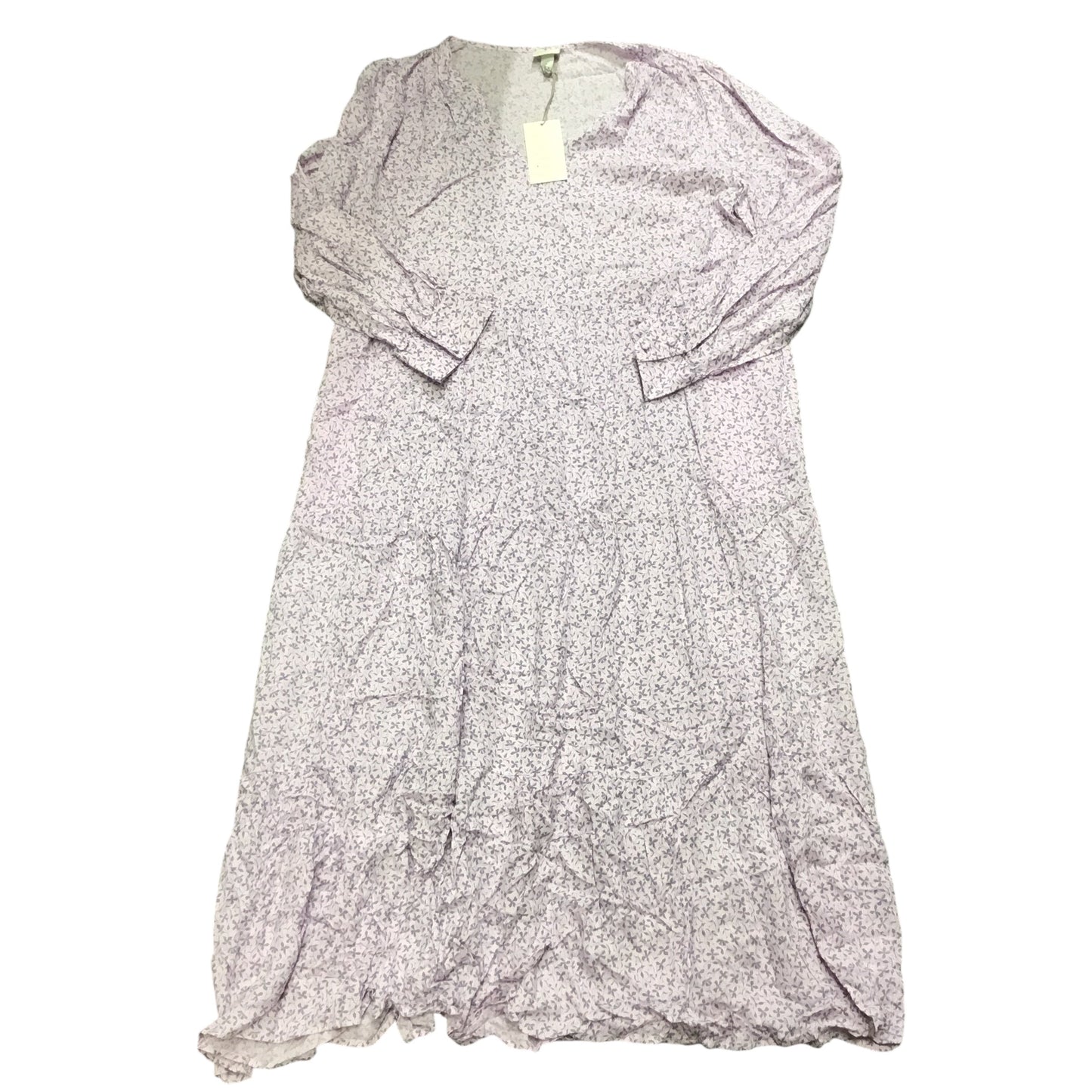 Dress Casual Midi By A New Day In Purple, Size: L