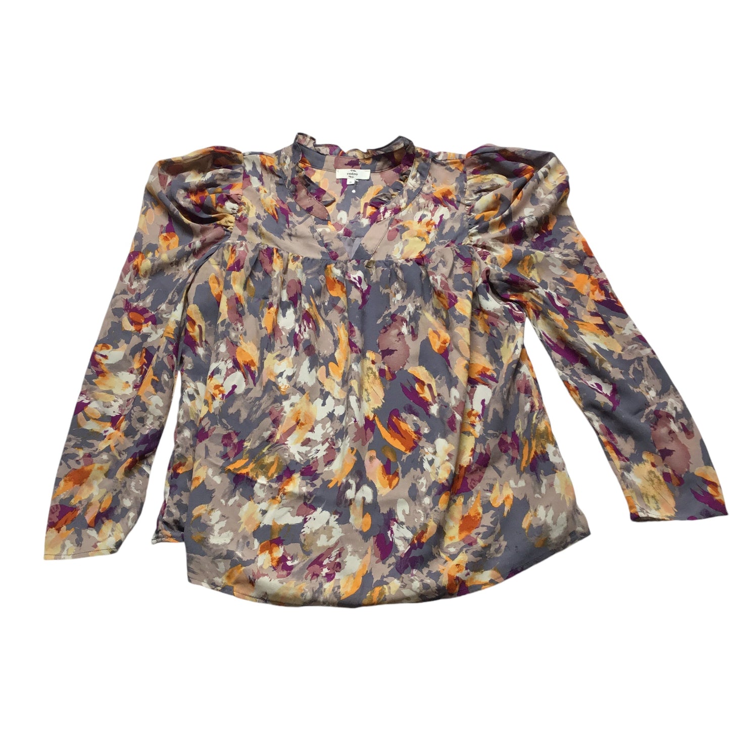 Top Long Sleeve By Entro In Multi-colored, Size: S