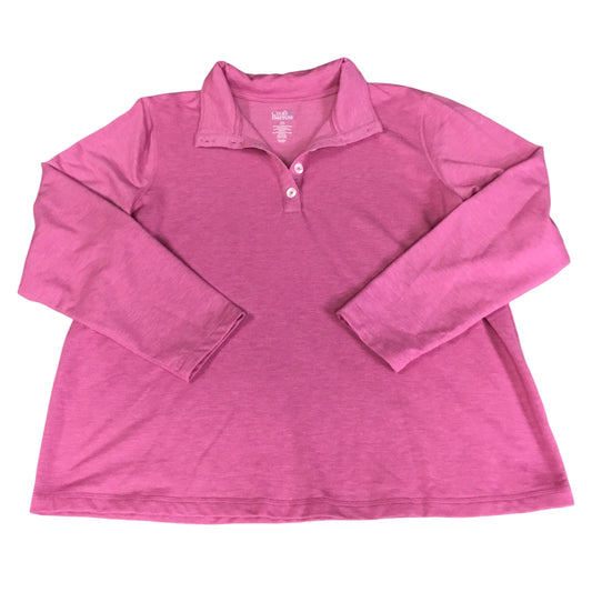 Top Long Sleeve By Croft And Barrow In Pink, Size: 2x