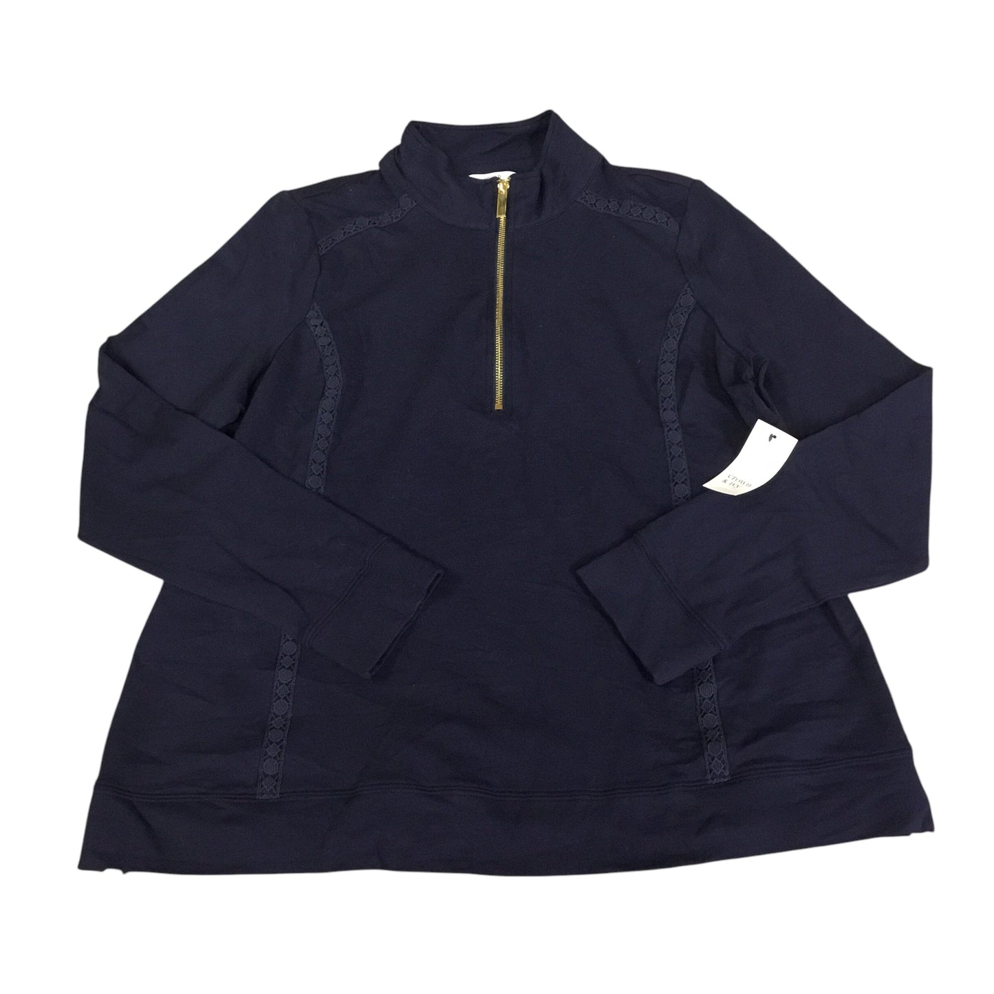 Top Long Sleeve By Crown And Ivy In Navy, Size: L