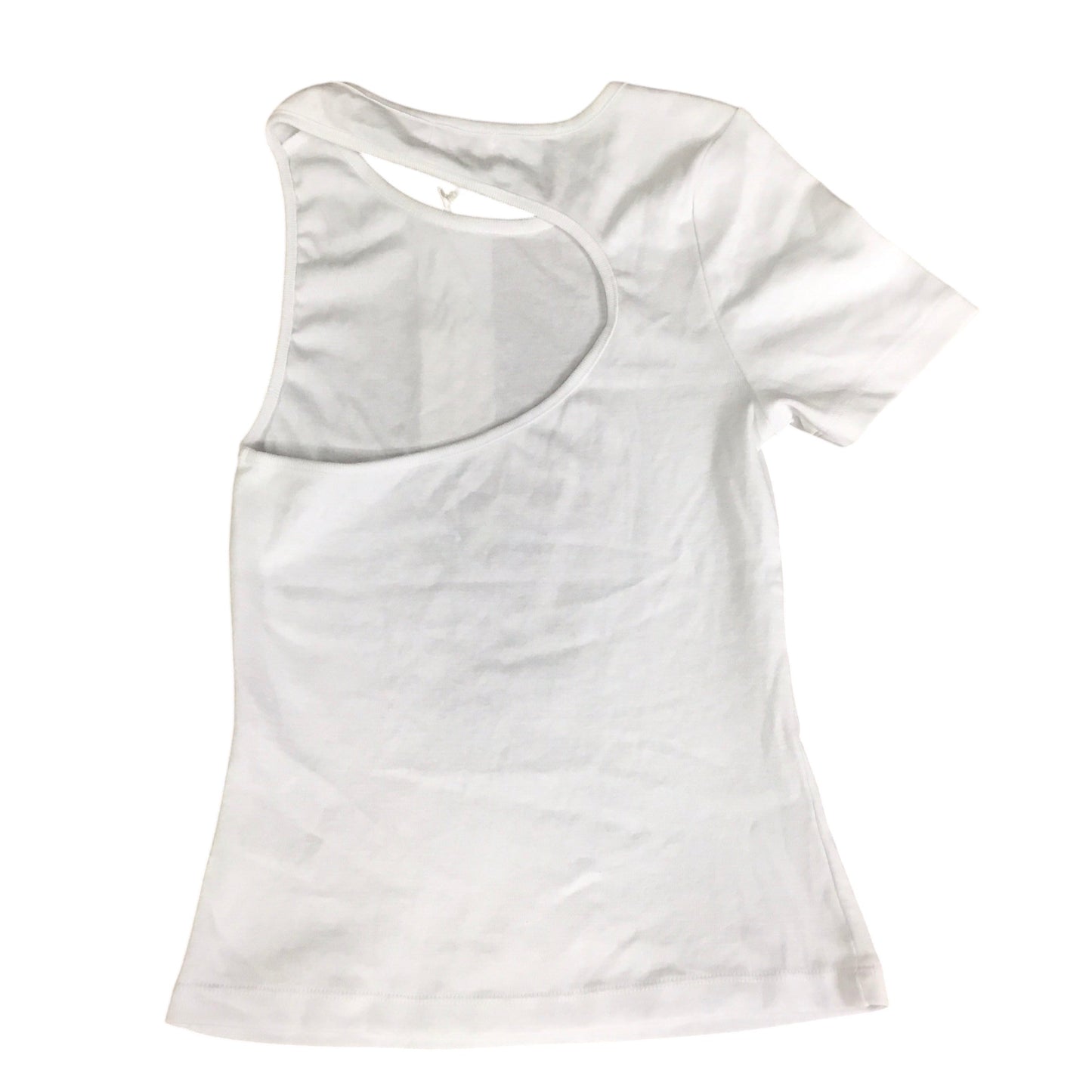 Top Short Sleeve By Good American In White, Size: M