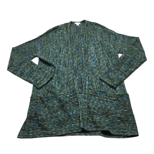 Sweater Cardigan By J. Jill In Blue & Green, Size: S