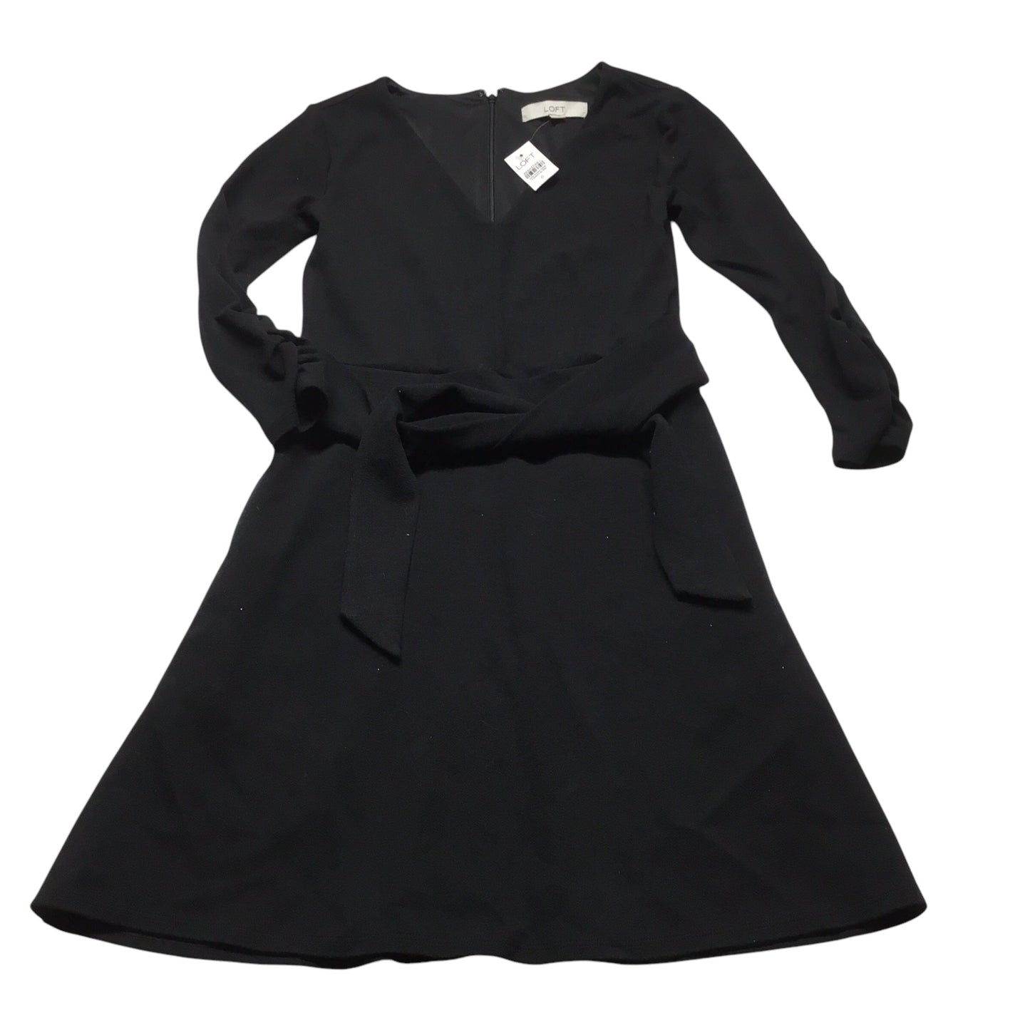 Dress Casual Midi By Loft In Black, Size: 0