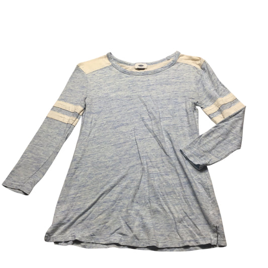 Top Long Sleeve Basic By Old Navy In Blue & White, Size: Xs