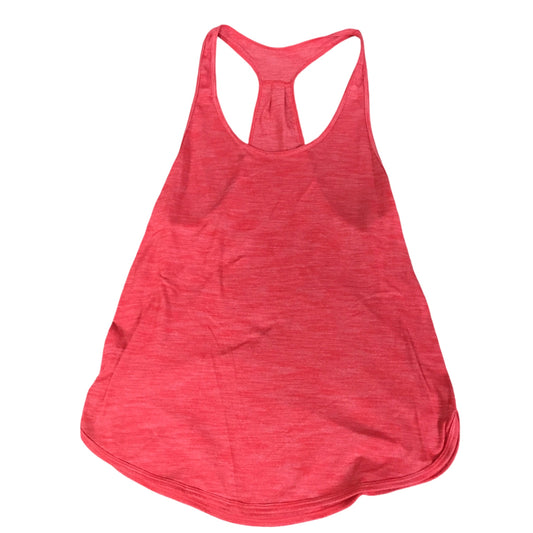 Athletic Tank Top By Lululemon In Red, Size: 4