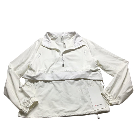 Athletic Jacket By Lululemon In White, Size: 2