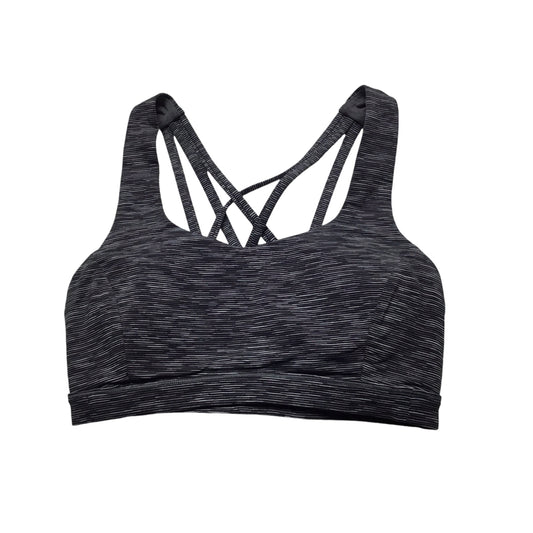 Athletic Bra By Lululemon In Striped Pattern, Size: 4