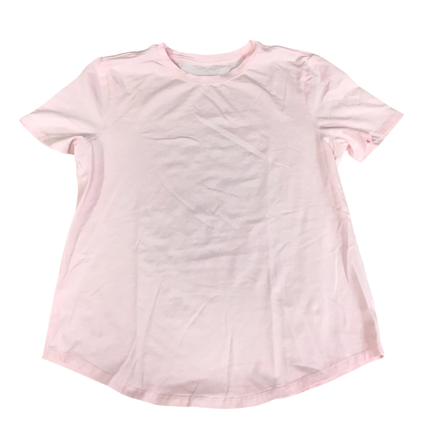 Athletic Top Short Sleeve By Lululemon In Pink, Size: S