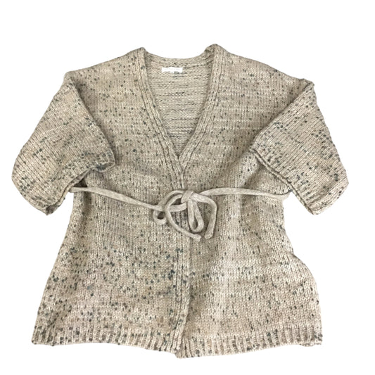 Sweater Cardigan By Little Lies In Tan, Size: S