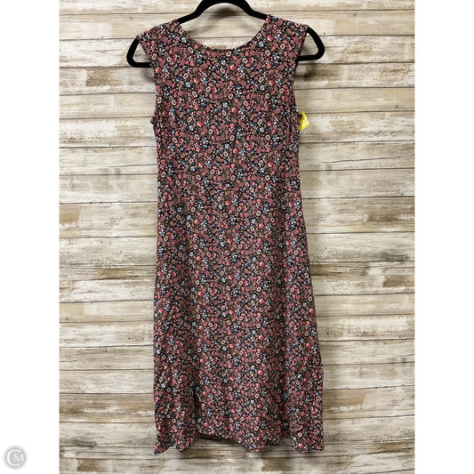 Dress Casual Midi By Loft In Floral Print, Size: 4p