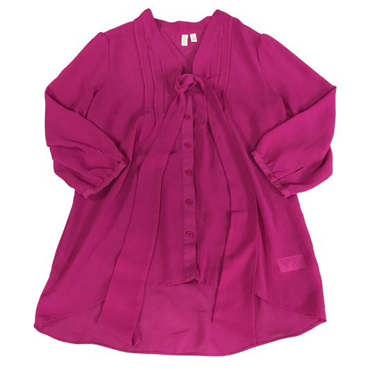 Top Long Sleeve By Madison In Purple, Size: S