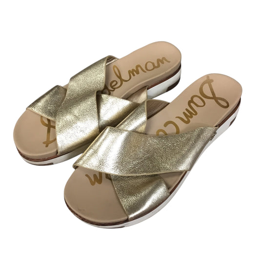 Sandals Flats By Sam Edelman In Gold, Size: 7