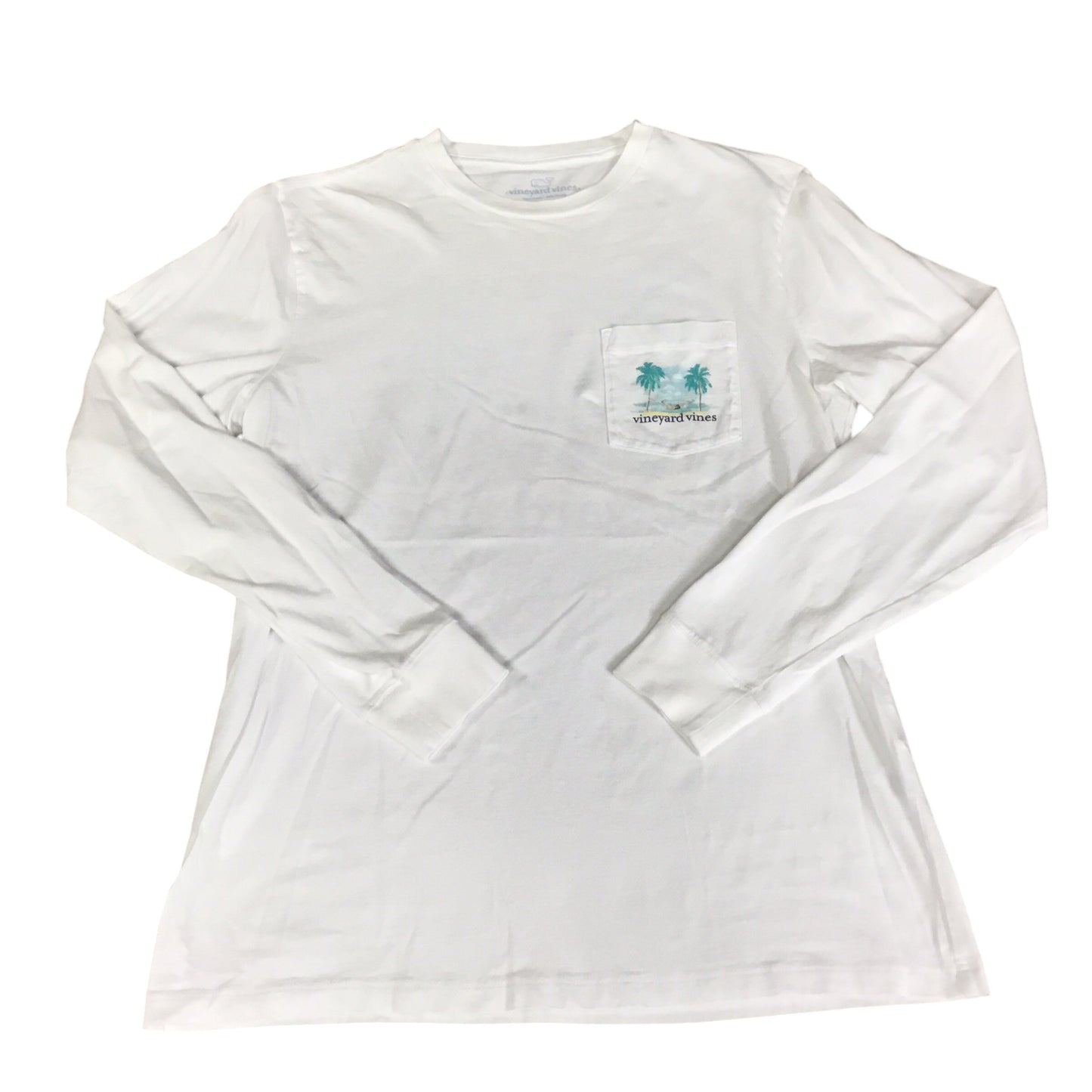 Top Long Sleeve By Vineyard Vines In White, Size: S