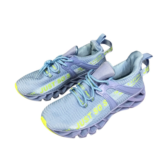 Shoes Athletic By Clothes Mentor In Blue & Green, Size: 5