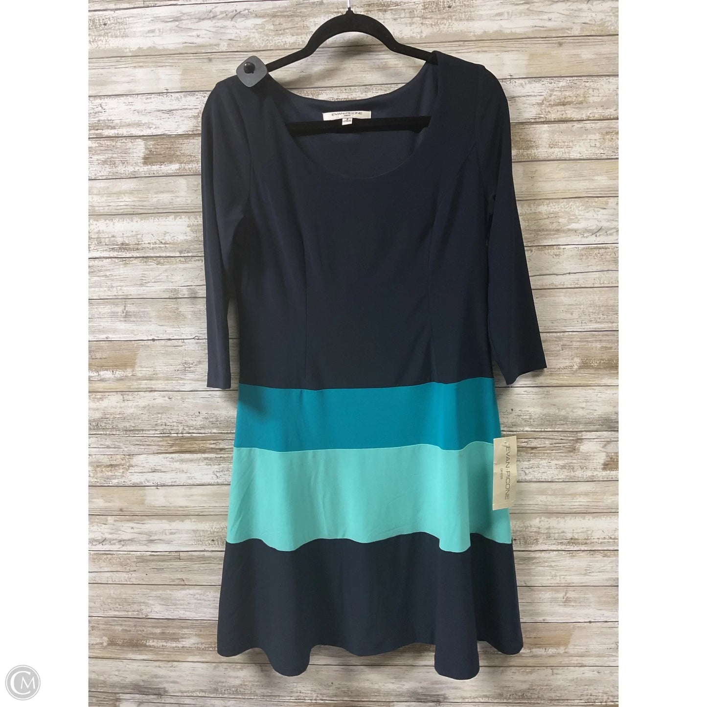 Dress Casual Short By Evan-picone In Blue & Green, Size: 8