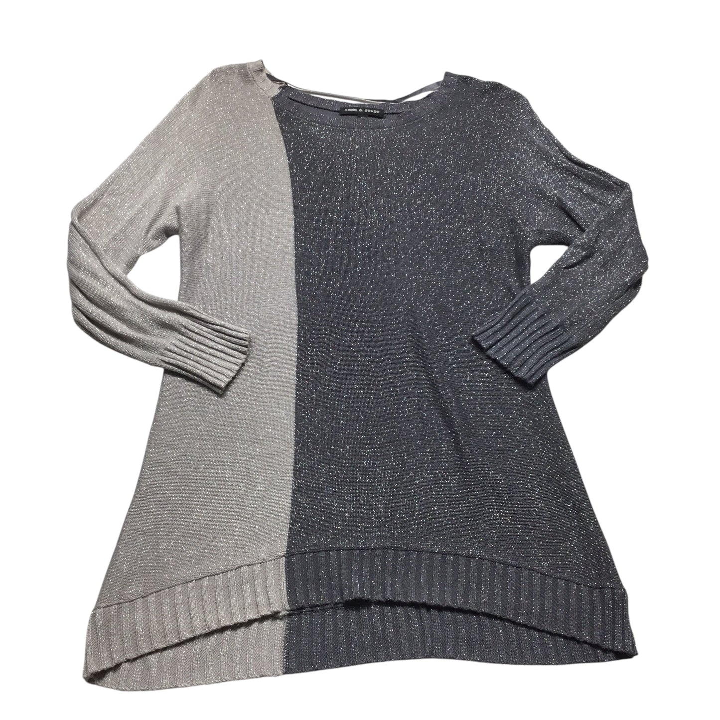 Sweater By Cable And Gauge In Grey, Size: M