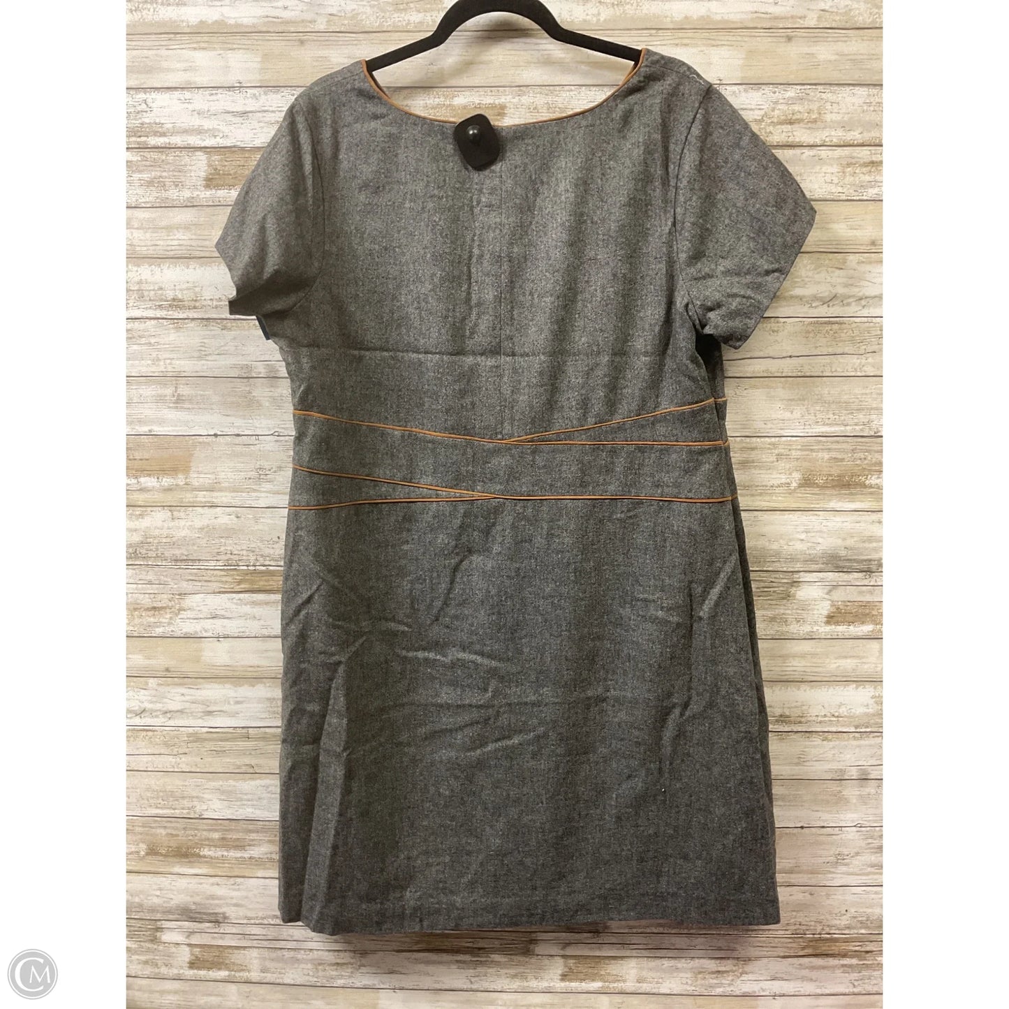 Dress Party Midi By Lands End In Grey, Size: Xl