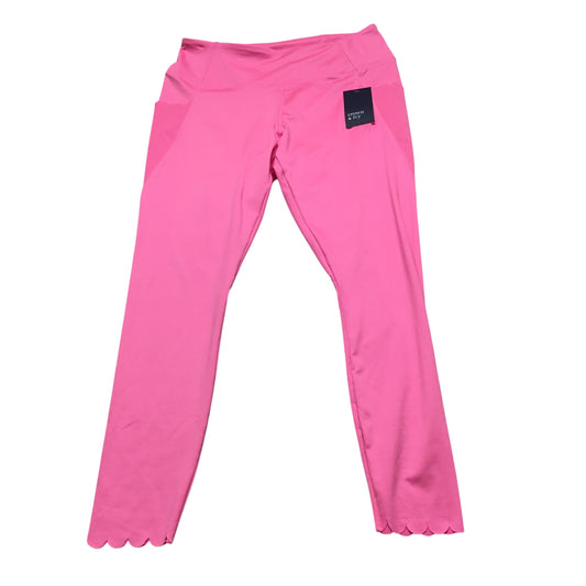 Athletic Leggings By Crown And Ivy In Pink, Size: L