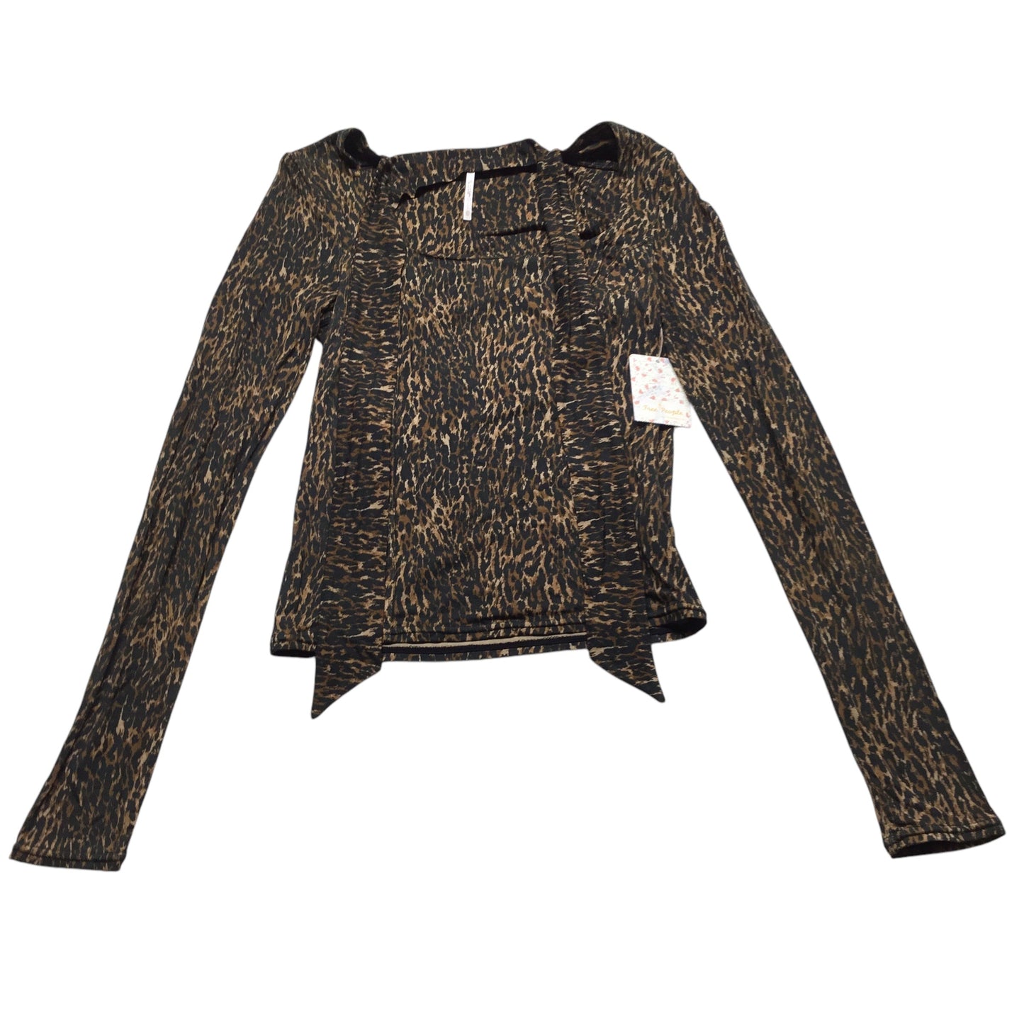 Top Long Sleeve By Free People In Animal Print, Size: Xs