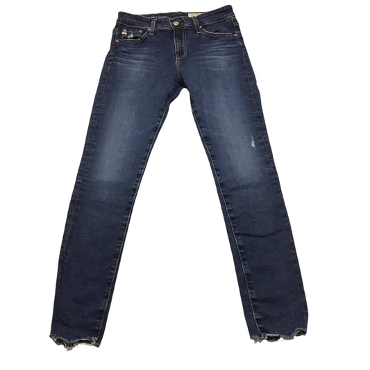 Jeans Skinny By Adriano Goldschmied In Blue Denim, Size: 4