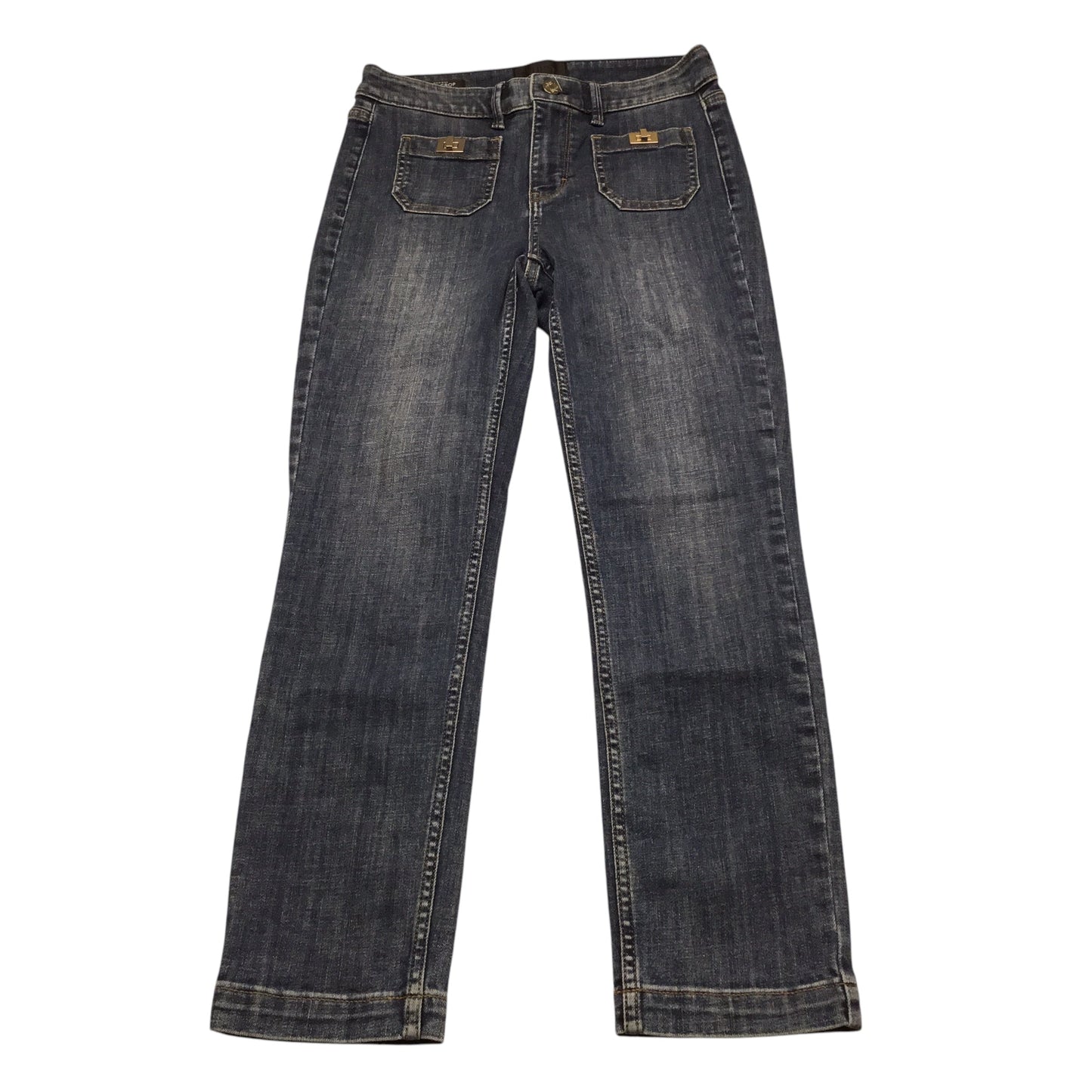 Jeans Skinny By White House Black Market In Blue Denim, Size: 0