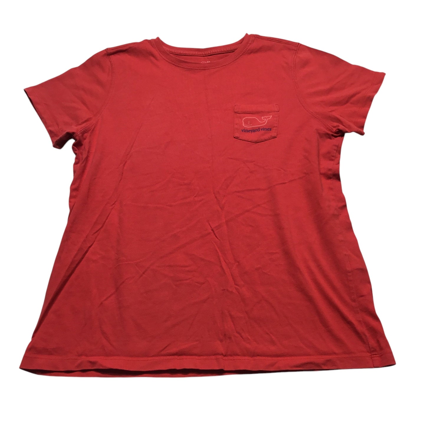 Top Short Sleeve By Vineyard Vines In Red, Size: L