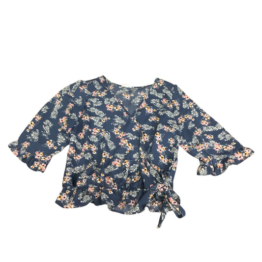 Top Long Sleeve By Sienna Sky In Blue, Size: M